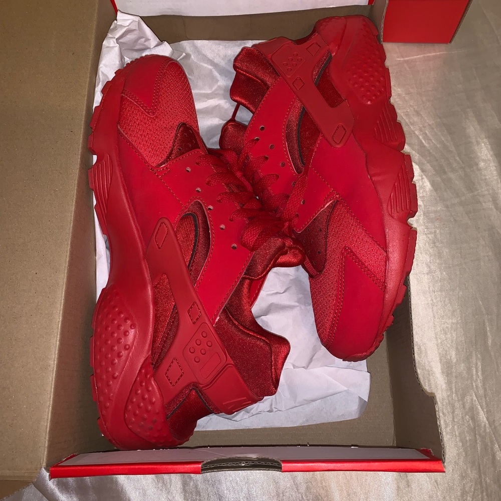Nike red huaraches